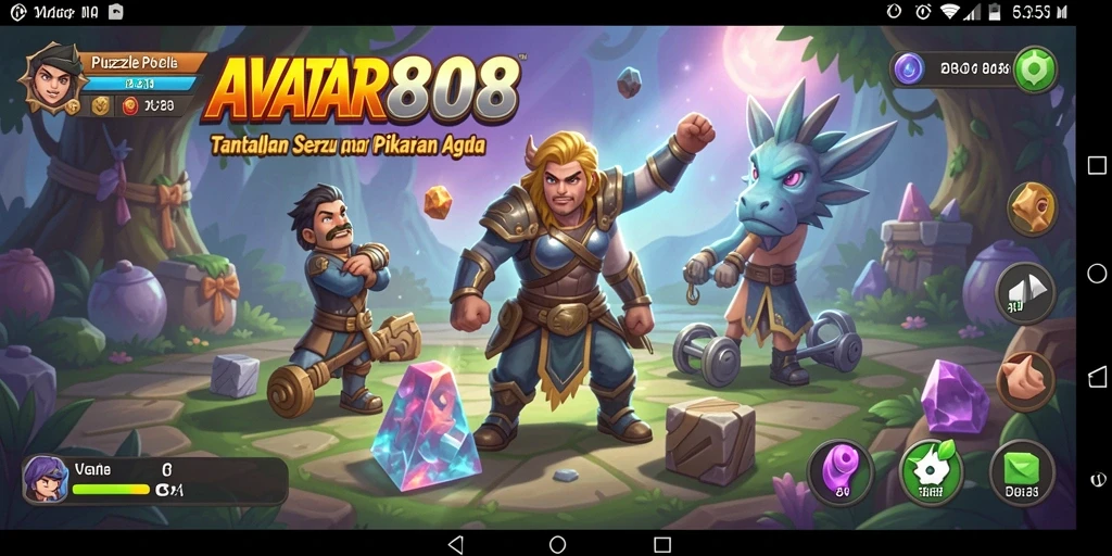 Screenshot AVATAR808 menampilkan gameplay Puzzle yang mengasyikkan.