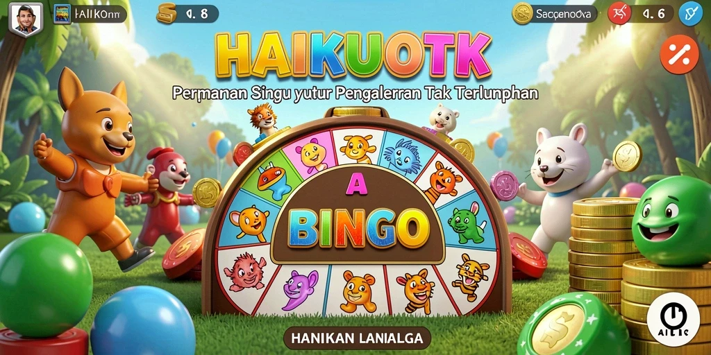 Screenshot HAIKUOTK menampilkan gameplay menarik Bingo.