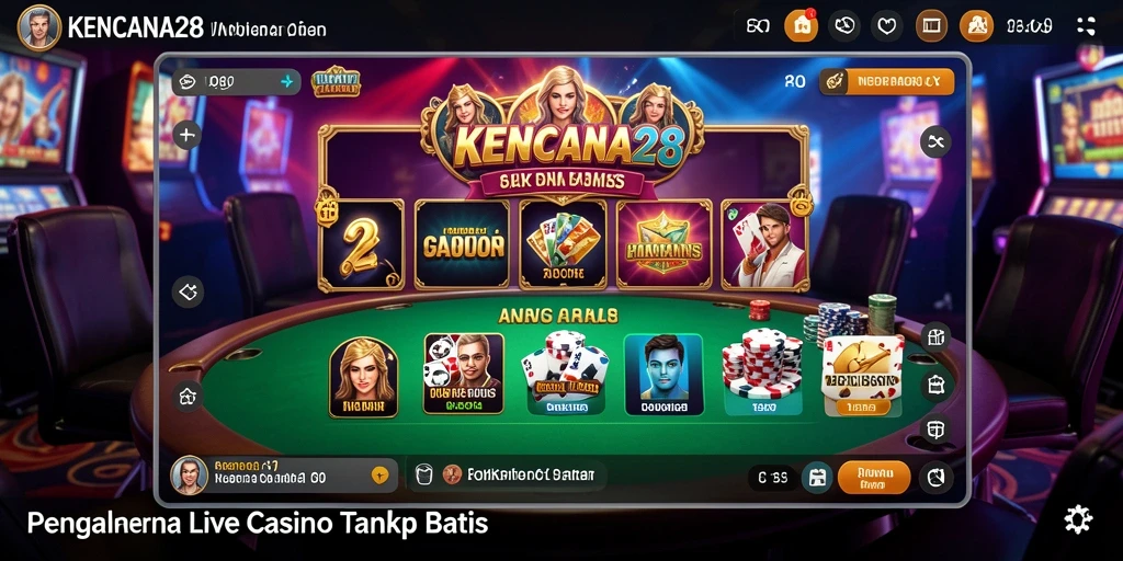 Gameplay seru di KENCANA28 dengan dealer langsung.