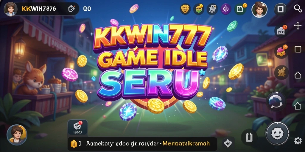 Screenshot gameplay KKWIN777 yang menunjukkan interaksi dan kemajuan pemain.