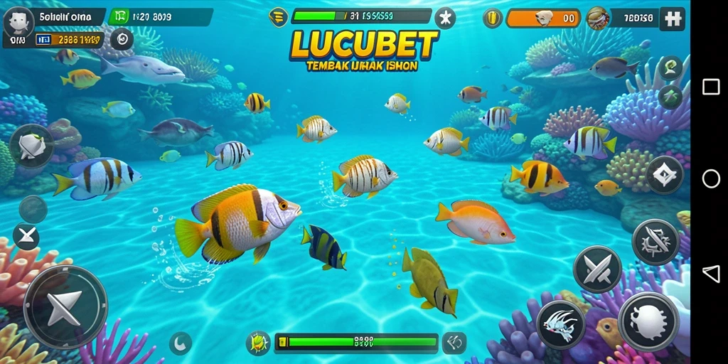Gameplay Tembak Ikan yang seru dan menantang di LUCUBET.