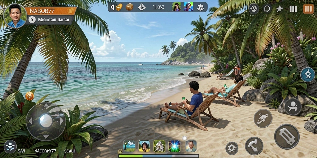 Screenshot gameplay NABOB77 menampilkan tantangan menarik dan grafis colorful.